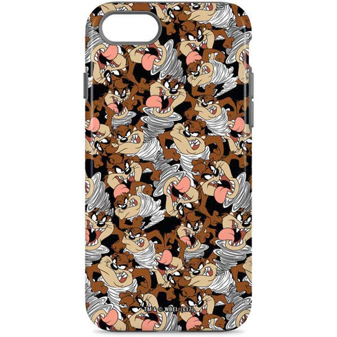 Looney Tunes Taz Super Sized Pattern iPhone Cases